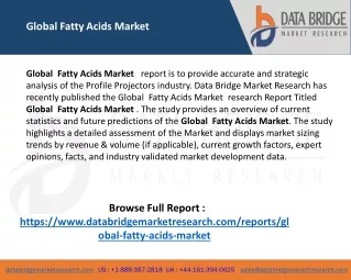 global fatty acids market