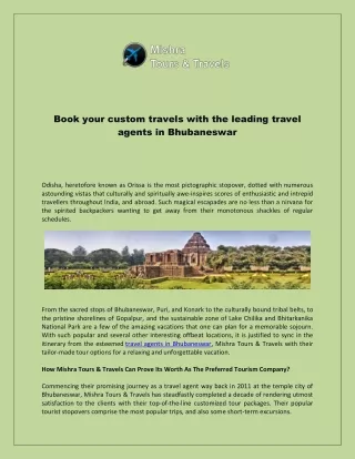 book your custom travels with the leading travel