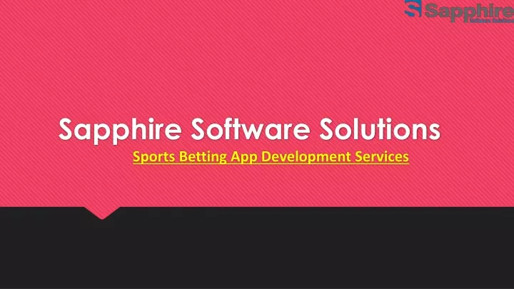 sapphire software solutions