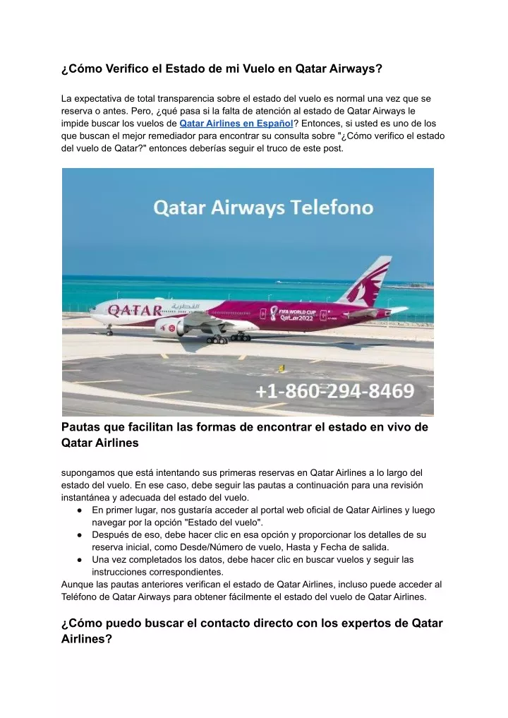 c mo verifico el estado de mi vuelo en qatar