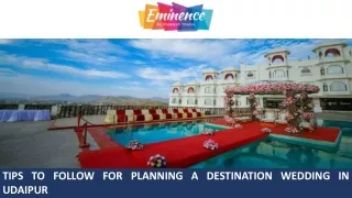 Tips to Follow for Planning a Destination Wedding in Udaipur