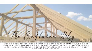 Wood window restoration and repair