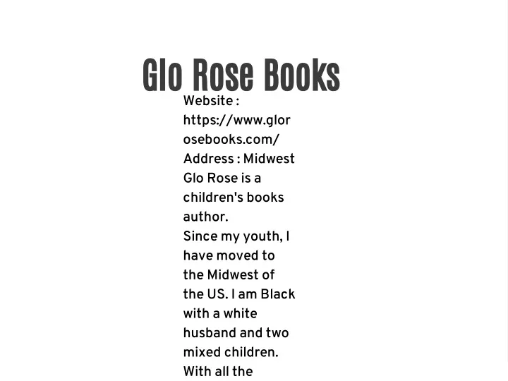 glo rose books website https www glor osebooks