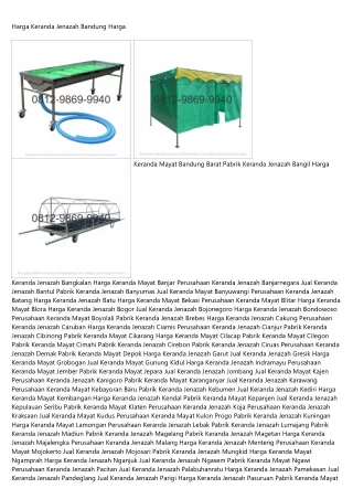 harga keranda jenazah bandung harga
