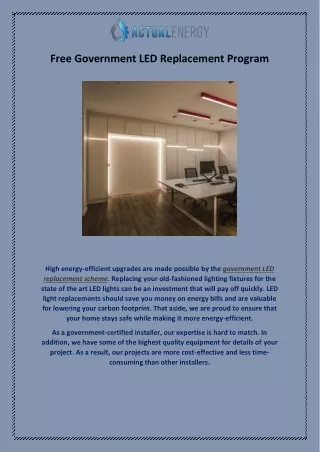 Quick and Efficient LED Light Installation