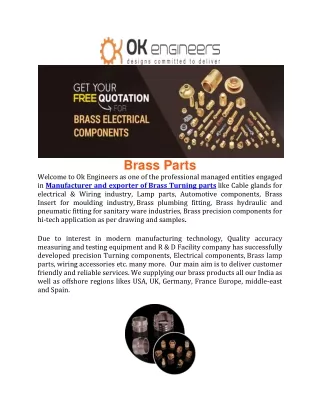 brass parts