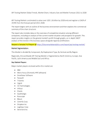 api testing market global trends market share