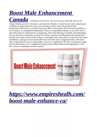 boost male enhancement canada looking at sexual
