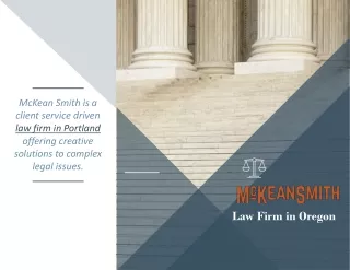 Employment Lawyer Portland Oregon_McKean Smith LCC_Practice