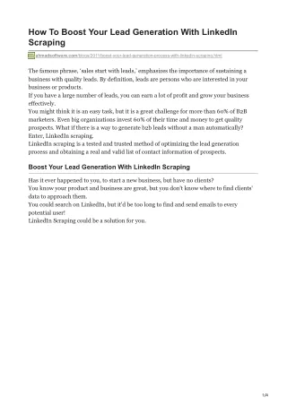 how to boost your lead generation with linkedin