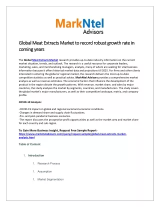 global global meat extracts market meat extracts