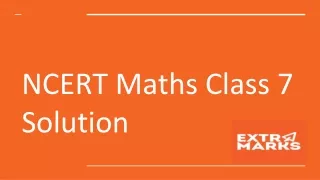 NCERT Maths Class 7
