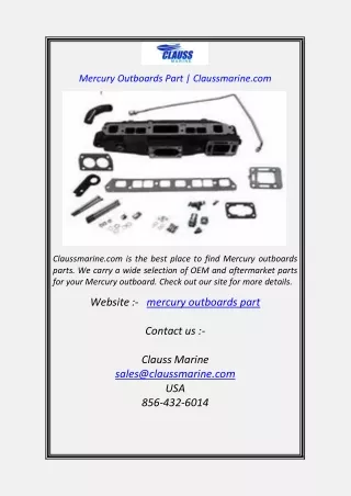 mercury outboards part claussmarine com