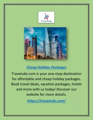 cheap holiday packages