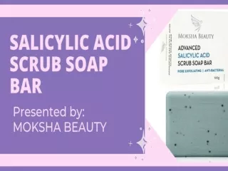 Salicylic acid scrub soap bar