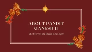 about pandit ganesh ji