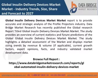 global insulin delivery devices market market