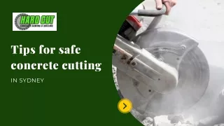 Tips for safe concrete cutting