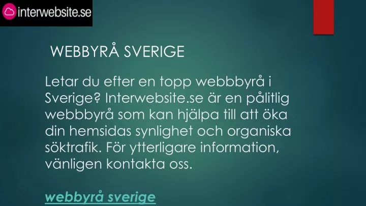 webbyr sverige