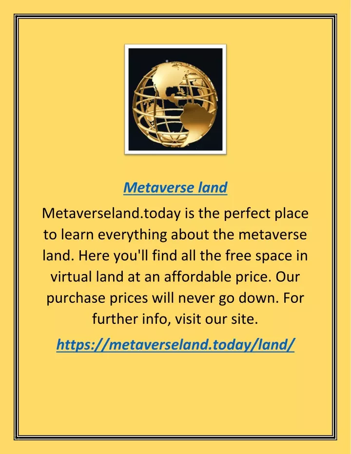 metaverse land