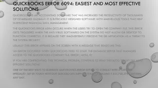 quickbooks error 6094 easiest and most effective solutions