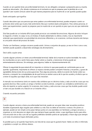 cuando un ser querido tiene una enfermedad