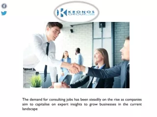 Why Consulting Jobs Are In High Demand - Kronos Group