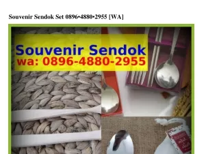 Souvenir Sendok Set O896.ㄐ88O.2955[WhatsApp]