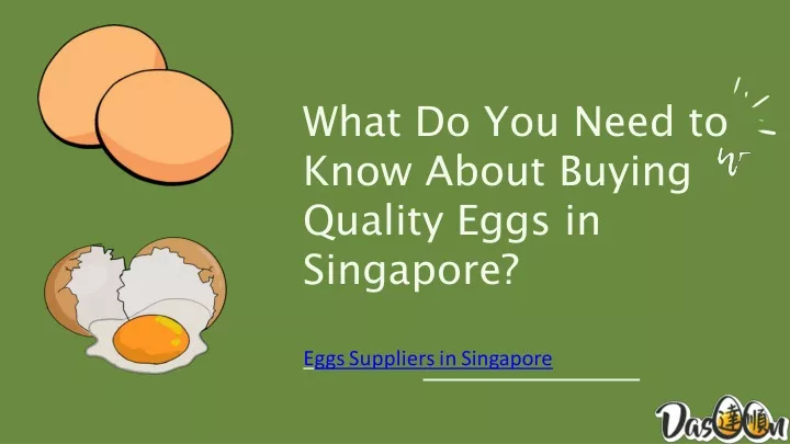 what do you need to know about buying quality eggs in singapore
