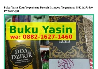 buku yasin kota yogyakarta daerah istimewa