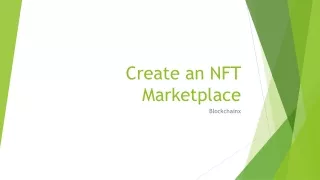 create an nft marketplace