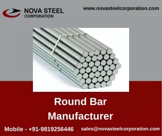 Round Bar Manufacturer In India - Nova Steel Corporation