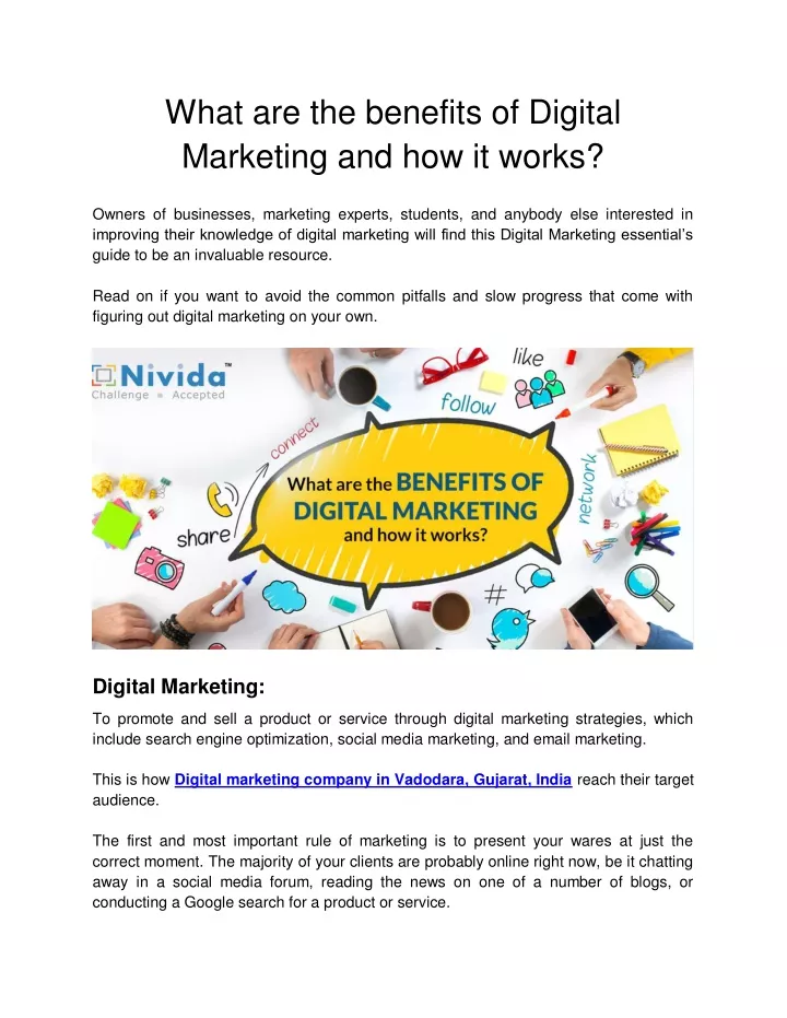what are the benefits of digital marketing