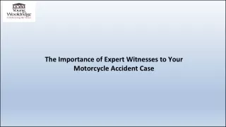 the importance of expert witnesses to your