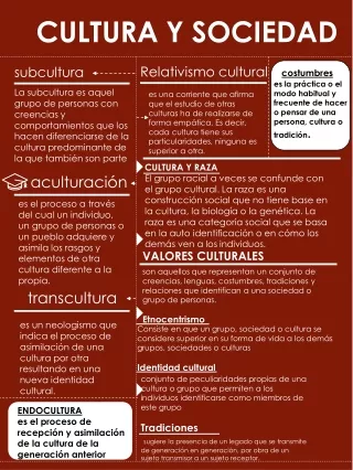 cultura y sociedad