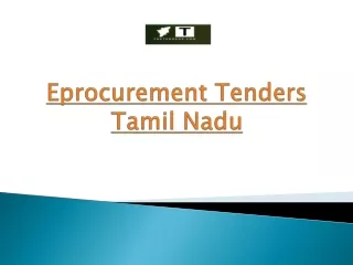 eprocurement tenders tamil nadu