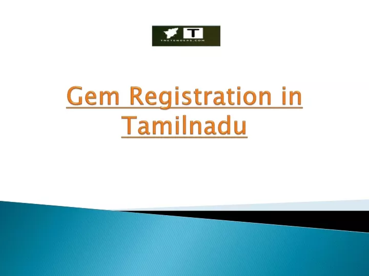 gem registration in tamilnadu