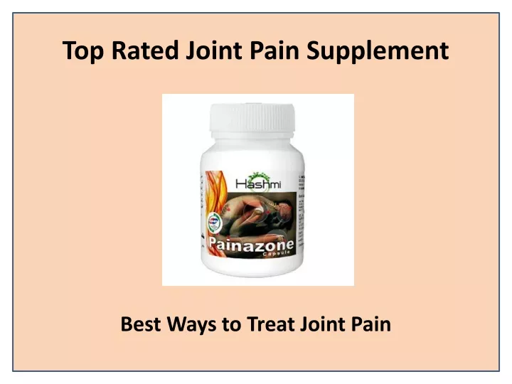 top rated joint pain supplement