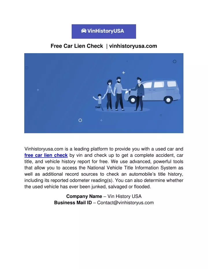 free car lien check vinhistoryusa com