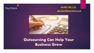 Outsourcing Can Help Your Business Grow