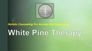 Holistic Counseling For Anxiety And Depression
