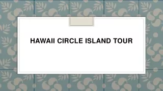 hawaii circle island tour