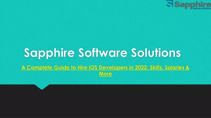 sapphire software solutions