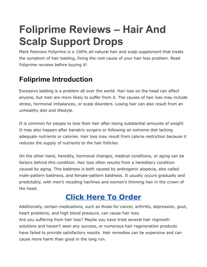 foliprime reviews hair and scalp support drops