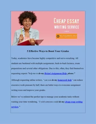 5 effective ways to boost your grades