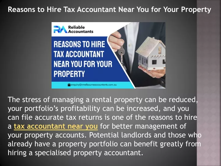 reasons to hire tax accountant near you for your