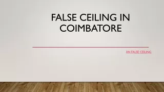 false ceiling in coimbatore