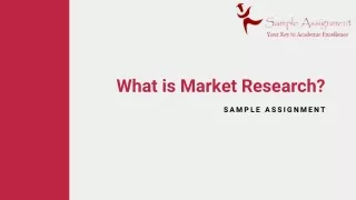 What-is-Market-Research  Sample Assignment