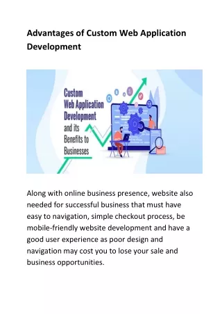Matrix Tech Solutions | Advantages of Custom Web Application Development