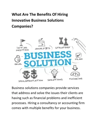 what are the benefits of hiring innovative